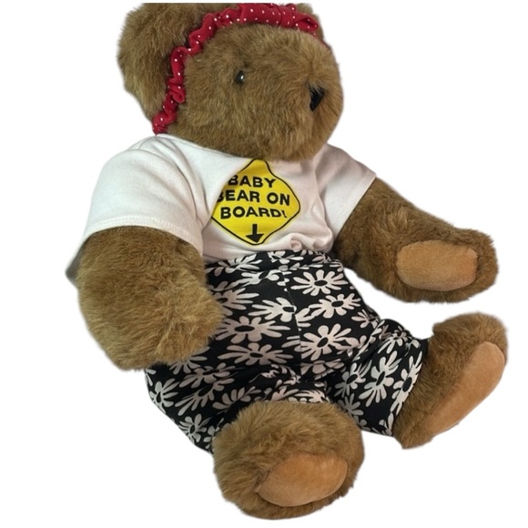 Rare Expectant Mama Bear ‘Baby Bear On Board’ Vermont Teddy Bear Company EUC - Picture 6 of 9